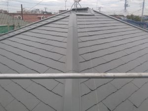 屋根遮熱塗装完成