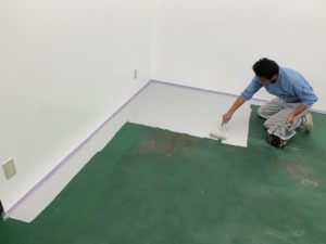 床塗装プライマー塗布