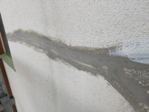 佐倉市　外壁塗装　下地処理＆下塗り
