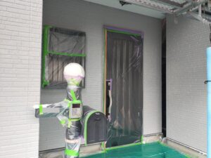 花見川区Ｉ様邸は外壁の塗装中です。